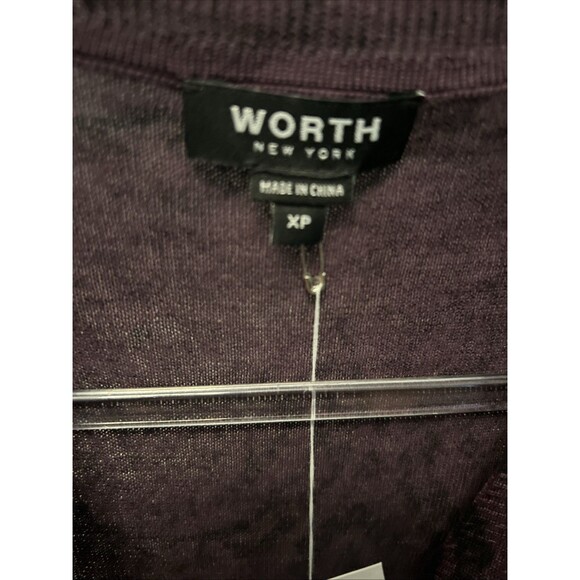Women’s Worth New York XP Purple & Black 100% Wool Cardigan New With Tags - Picture 5 of 6